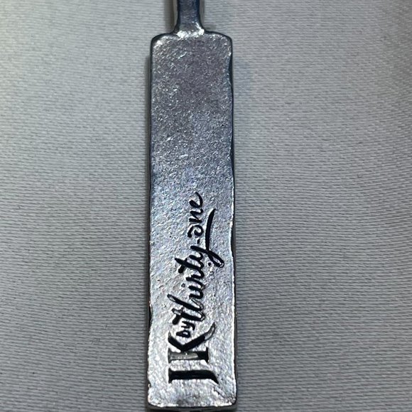 Thirty One 31 BLESSED PENDANT (6162) Silver Reva stamp charm - Picture 3 of 4